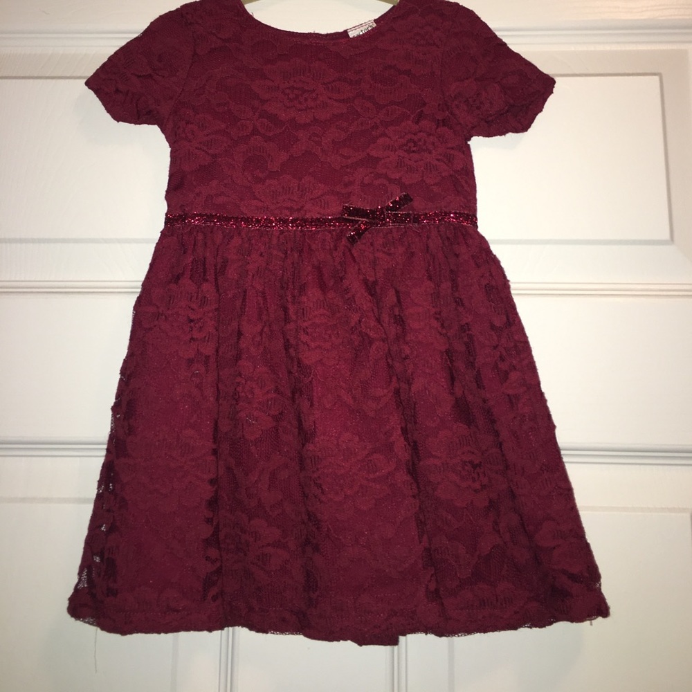 Carter's Baby Girl's Red Lace Dress.