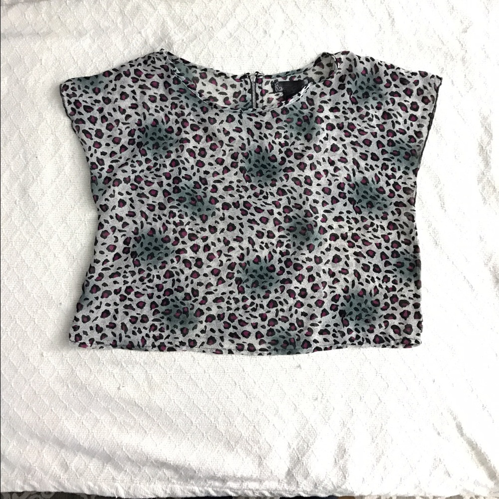 Leopard Print Crop Top