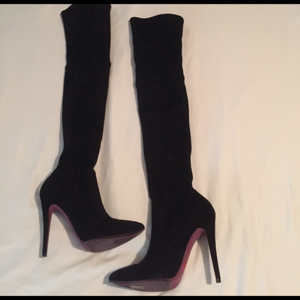 Amanda Gregory Thigh High Suede Boots