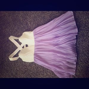 Sabo skirt white lace and lilac chiffon dress!