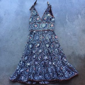 Trina Turk Fit and Flare Paisley Dress