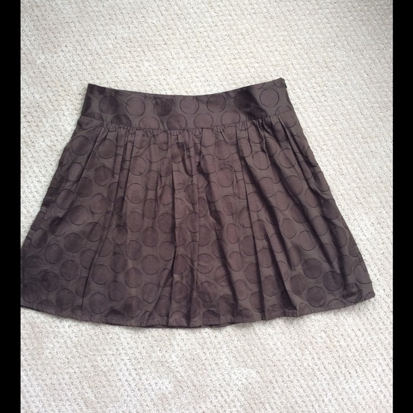 LOFT Brown Dot Skirt 🌞 on sale 🌞 - Picture 2 of 7