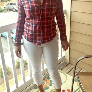 White Cropped Joe's Jeans Denim size 32