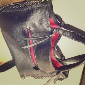 Vegan leather messenger