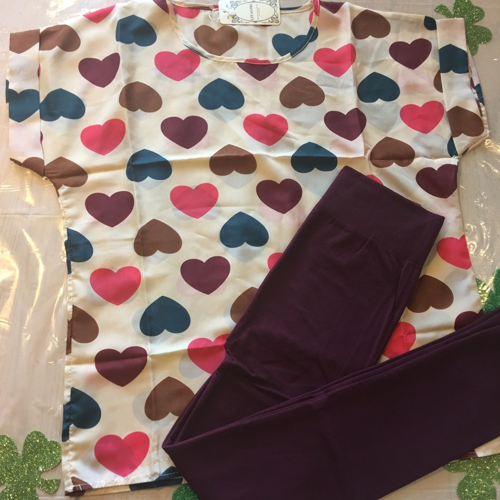 Cute Top and leggings to match