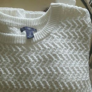 Gap White Chunky Sweater