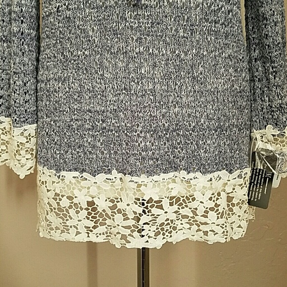 ❌SOLD!❌ ✔SALE✔ 🌷 I.N.C.~ LACE TRIM SWEATER - Picture 7 of 8