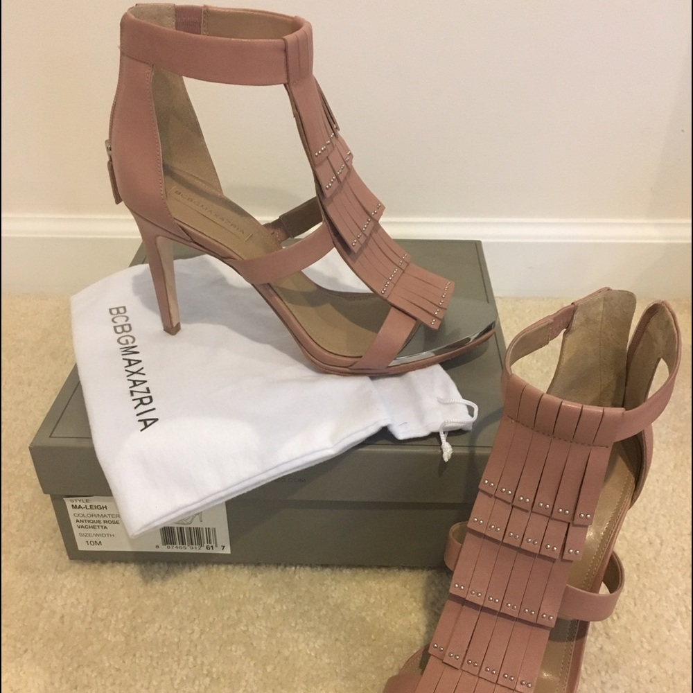 BCBG fringe stiletto