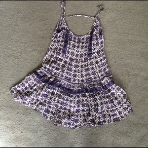Brandy Melville Jada Purple Boho Print Dress