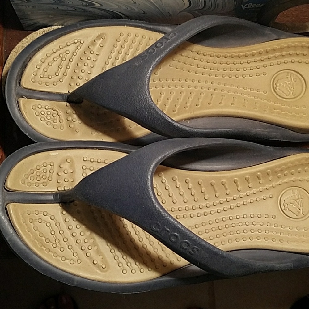 Croc flip flops