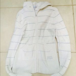 BeBe Sport Chenille Zip Hoodie Sz Lg