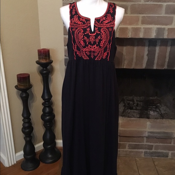eShakti maxi dress floral print xl 16 - Picture 1 of 7
