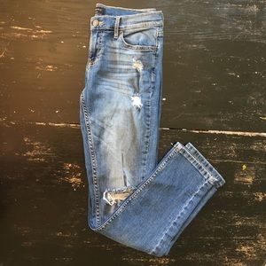 Banana Republic Distressed Girlfriend Jeans