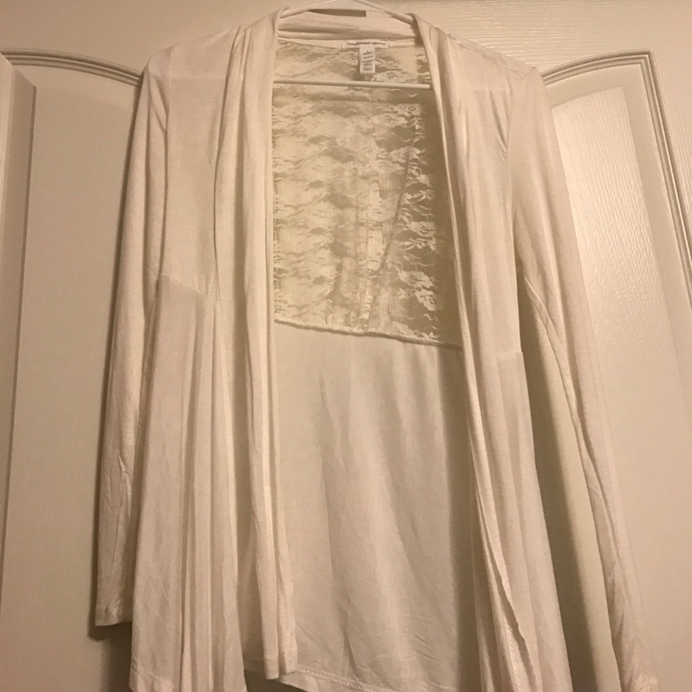 Cardigan with lace back