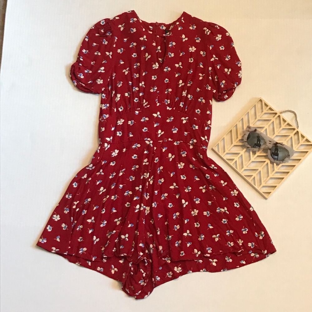 Topshop floral romper