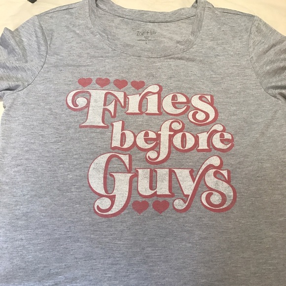 Fries Before Guys Graphic Tee. - Picture 2 of 2