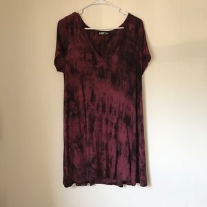 Audrey 3+1 Tie dye tshirt dress