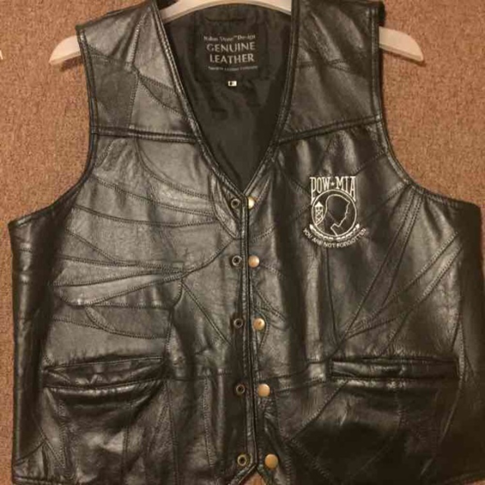Leather Motorcycle Vest
