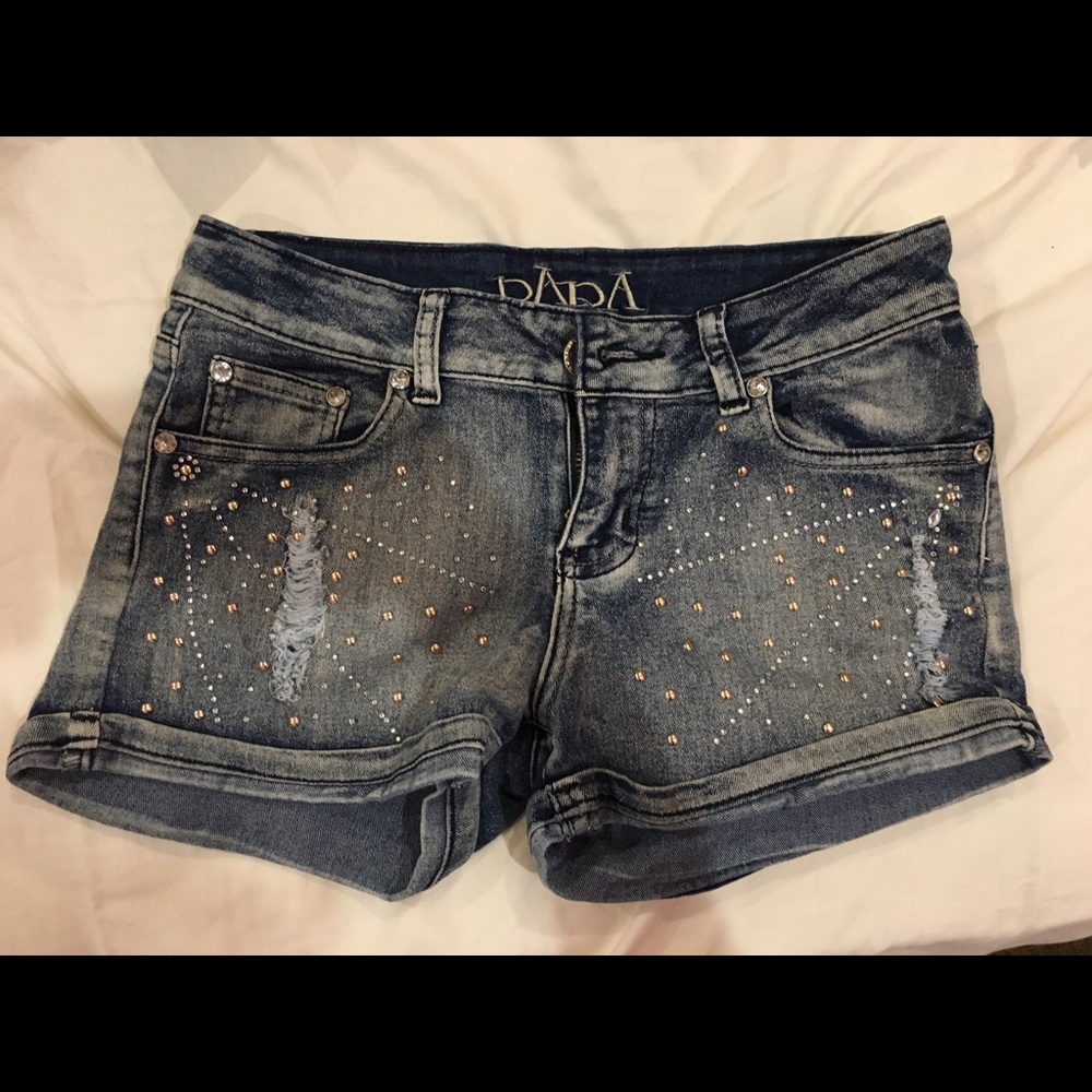 Sparkly short shorts
