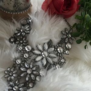 Large Floral Statement Necklace.
