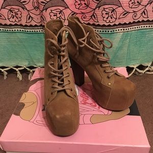 Size 6.5 Camel Color Jeffrey Campbell Lita's