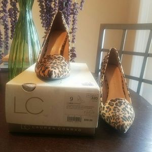 LC Leopard Heels NWOT