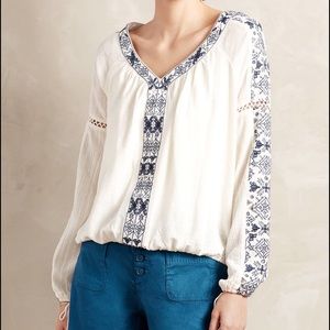 Anthropologie Peasant Top