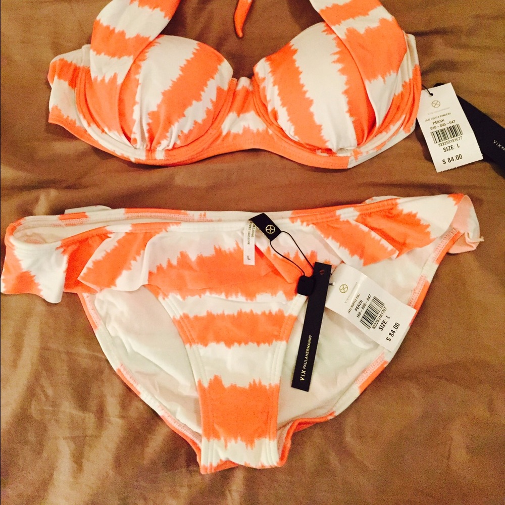 VIX bathing suit - jazz Lolita peach, L - Picture 2 of 4