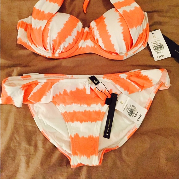 VIX bathing suit - jazz Lolita peach, L - Picture 2 of 4