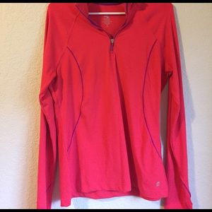 Half Zip Red workout jacket
