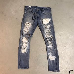 custom distressed levi's