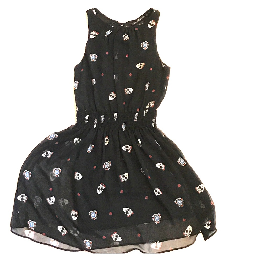 Zara open backed sugar skull 💀 dress