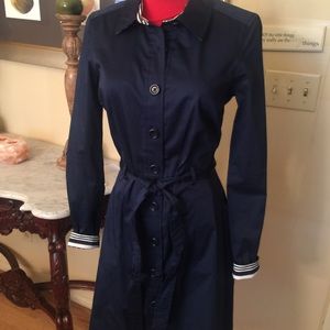 NWOT Vineyard Vine Oxford Dress Spring Navy