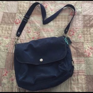 Coach canvas cross body purse