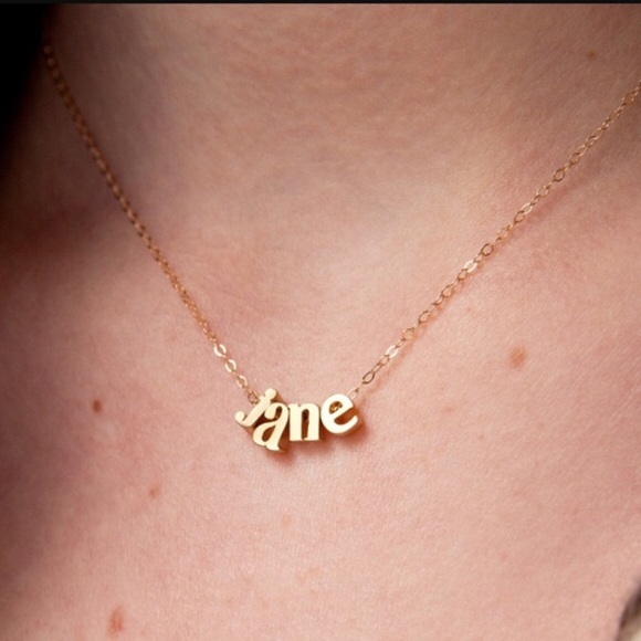 CUSTOM lowercase INITIALS PENDANT NECKLACE - Picture 2 of 5