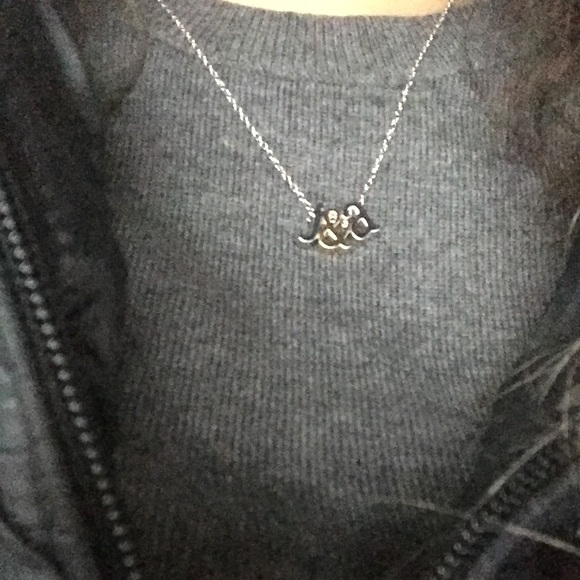 CUSTOM lowercase INITIALS PENDANT NECKLACE - Picture 5 of 5