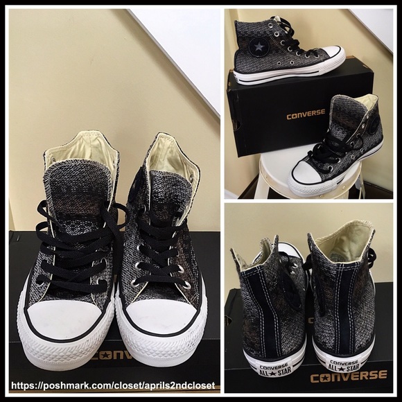 CONVERSE STYLISH CHUCK TAYLOR HIGH TOPS SNEAKERS - Picture 6 of 8
