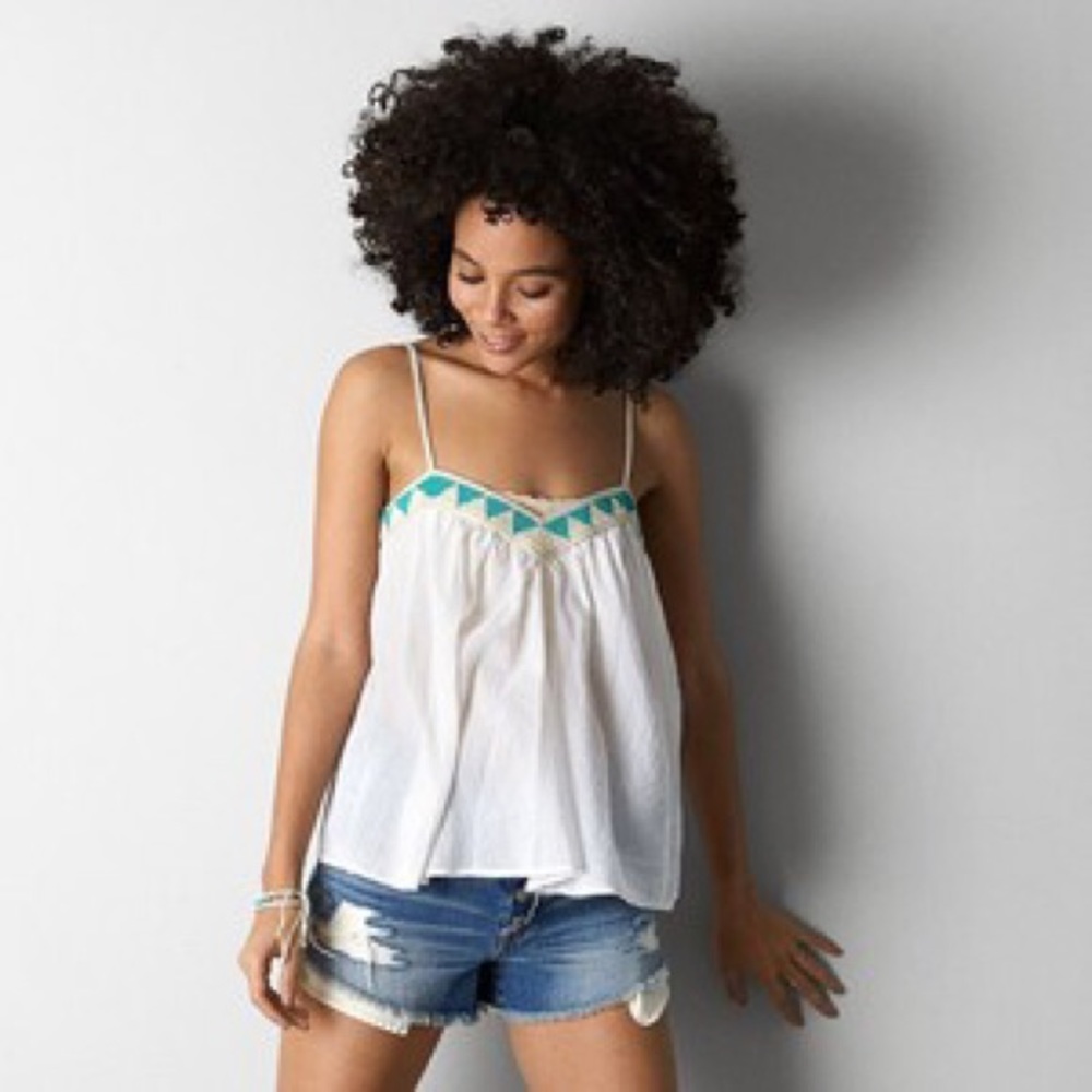 American Eagle beaded cami