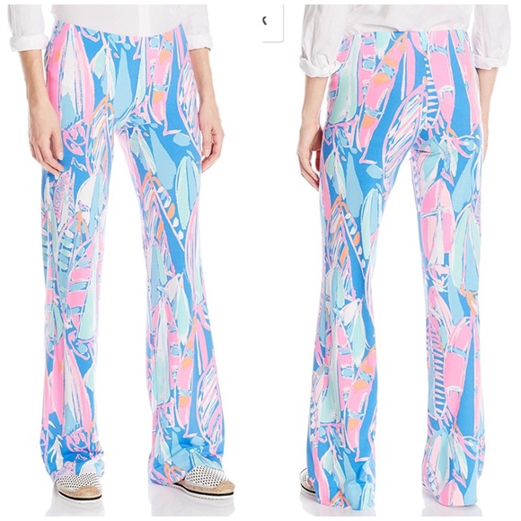 NWT GEORGIA MAY PALAZZO PANT BAY BLUE - XS - Picture 2 of 3