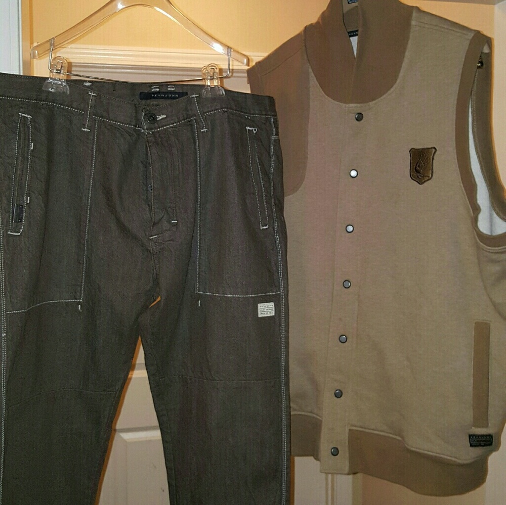 Men's Sean Jean Sweater Vest & Jeans