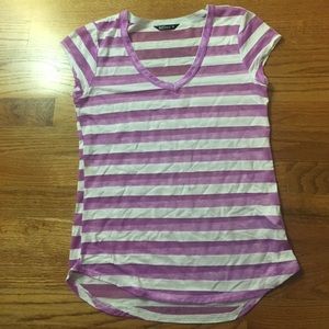 Purple and white t shirt