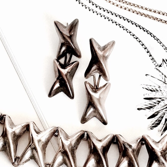 .925 set. Twinkle & Star Earring & bracelet set - Picture 3 of 9