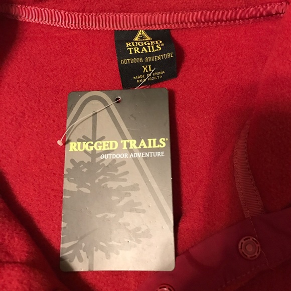 Men's XL Rugged Trails Fleece pullover. NWT - Picture 5 of 8