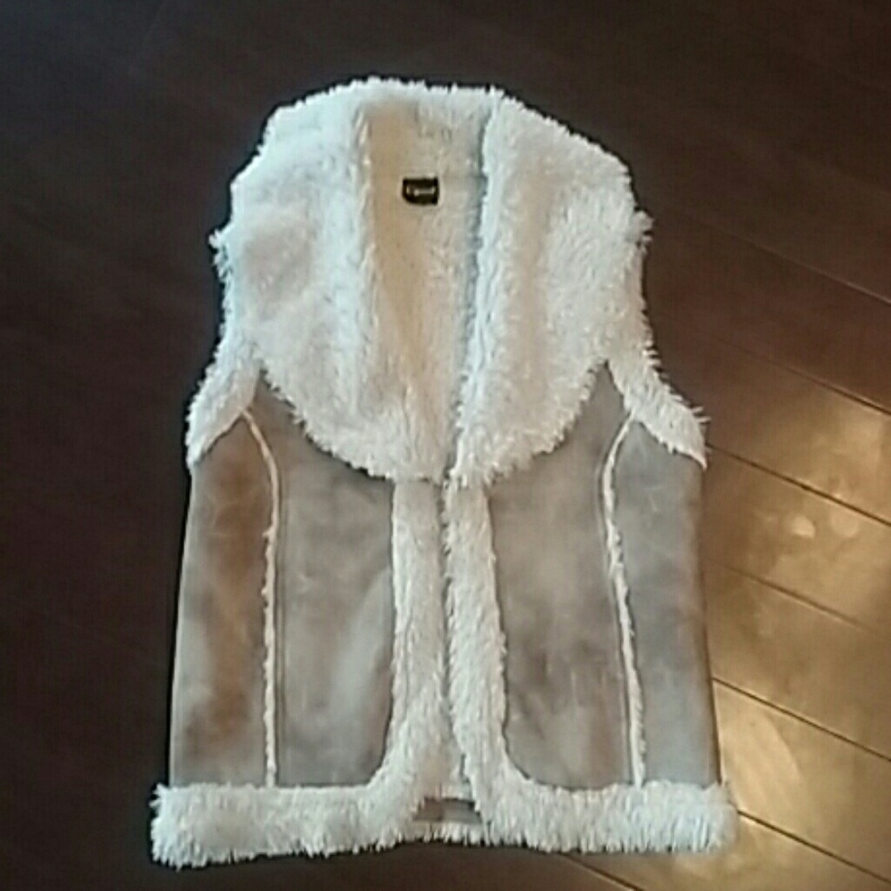 faux suede vest