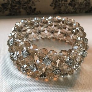 Champagne beaded bracelet