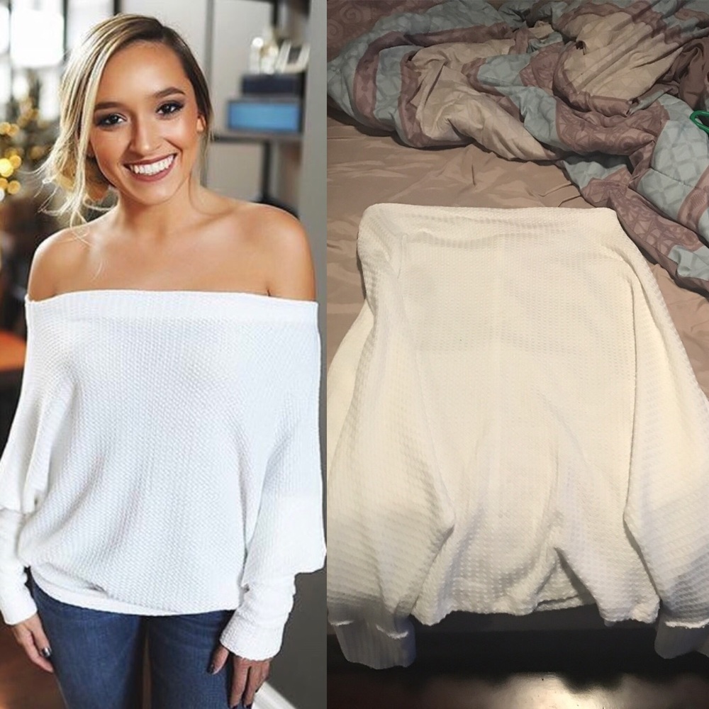 Over the shoulders sweater