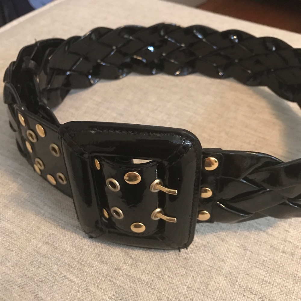 Be&D patent leather belt