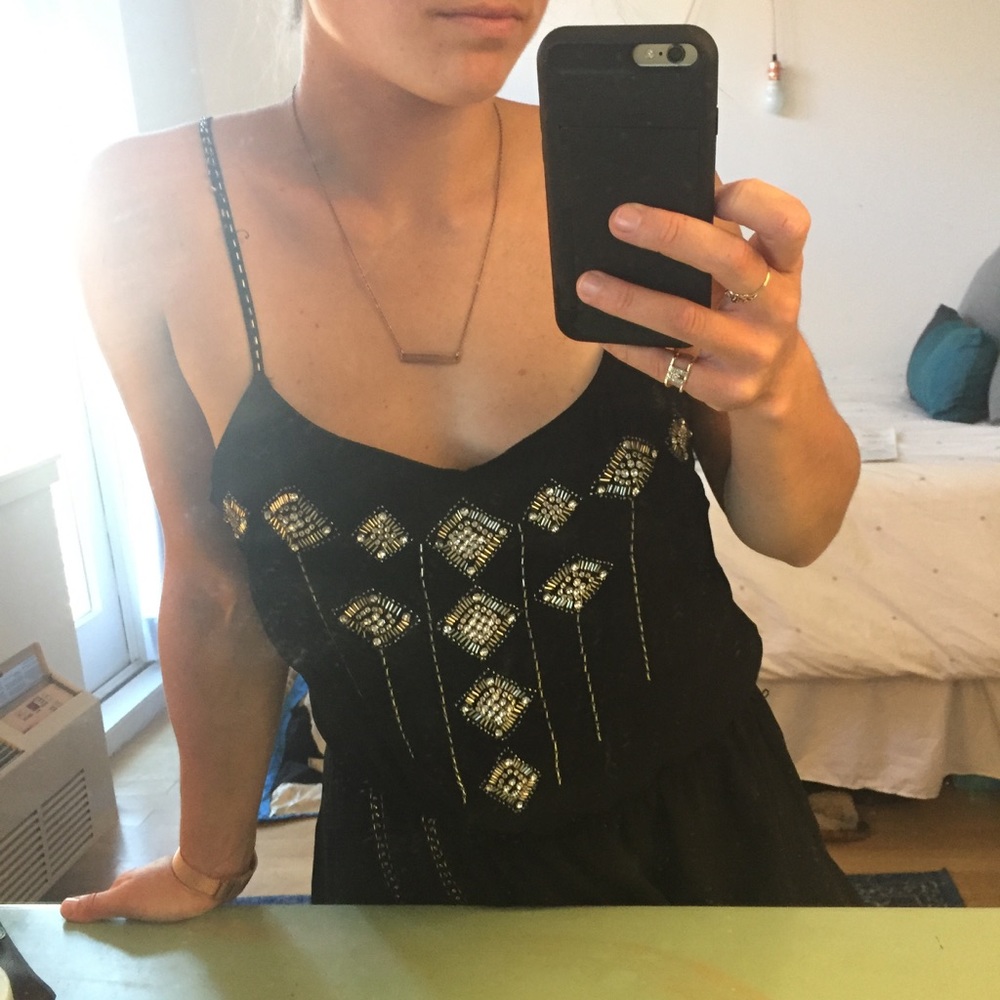 Beaded evening dress