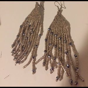 Gold dangle earrings