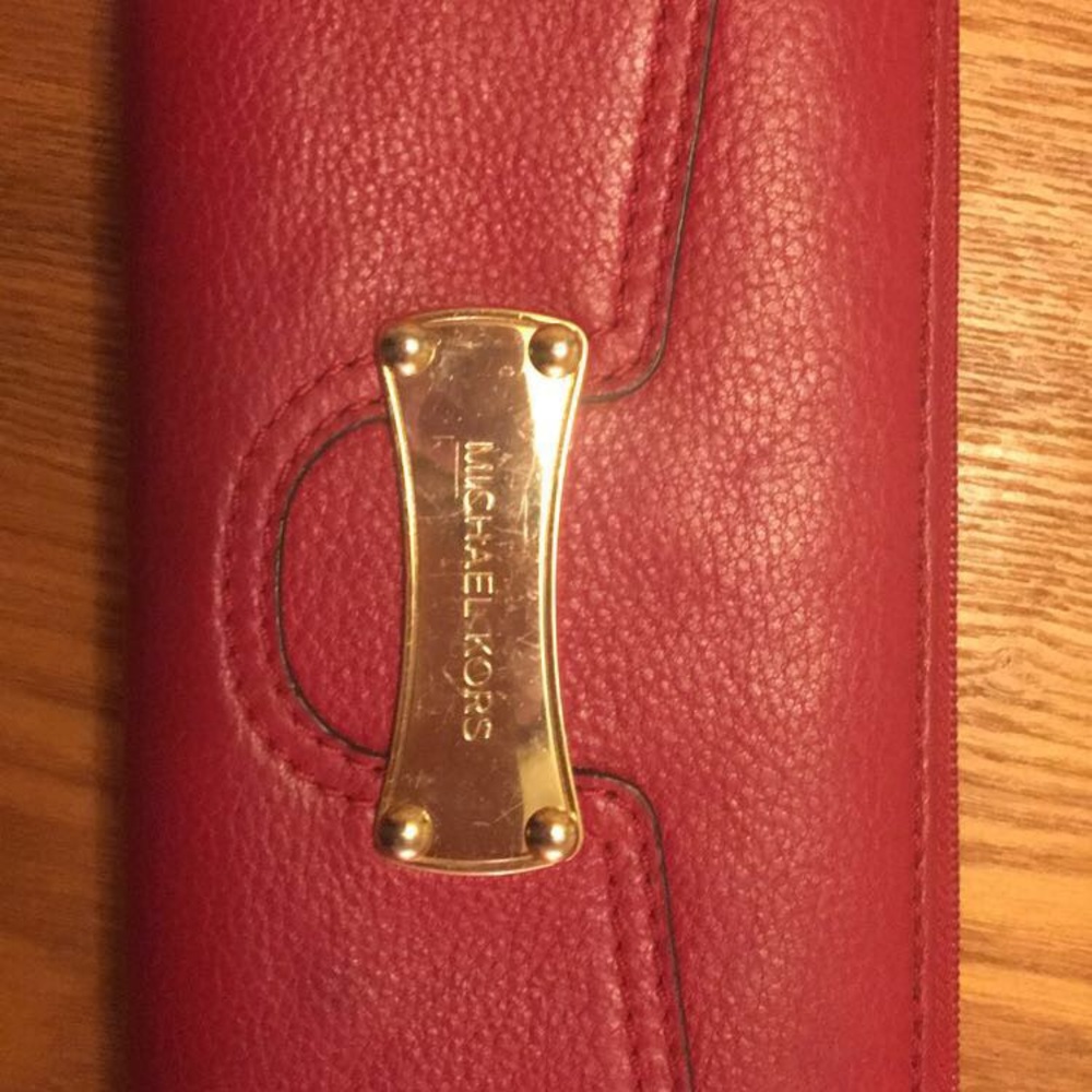 Red Michael Kors Wallet